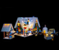 Preview: LED-Beleuchtungs-Set für LEGO® Winter Village Cottage #10229