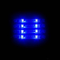 Preview: 1x4 Klebestreifen mit je zwei BLAUEN LED