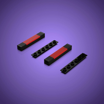 Preview: LMB 2.0 Version - Meteor LED mit je 2 LED, ROT (2er Pack)