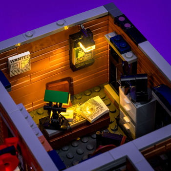 Preview: LMB 2.0 VERSION - LED-​Beleuchtungs-​​​​​Set für LEGO® Detektivbüro #10246