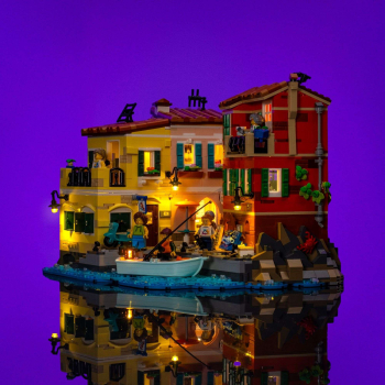 Preview: LMB 2.0 VERSION - LED-​Beleuchtungs-​​​​​​​Set für LEGO® Italian Riviera #21359