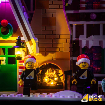 LED-Beleuchtungs-Set für LEGO® Lebkuchenhaus / Gingerbread House #10267