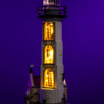 Preview: LMB 2.0 VERSION - LED-​Beleuchtungs-​​​Set für LEGO® Leuchtturm #21335