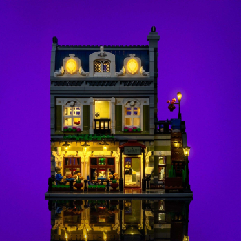 Preview: LMB 2.0 VERSION - LED-​Beleuchtungs-​​​​​​​​Set für LEGO® Parisian Restaurant #10243