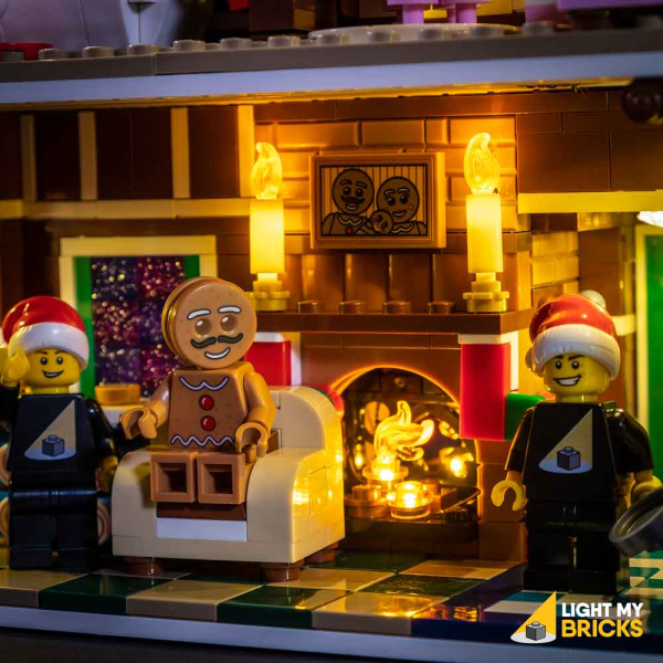 LED-Beleuchtungs-Set für LEGO® Lebkuchenhaus / Gingerbread House #10267