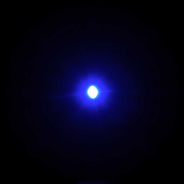 1x4 BLAUE LARGE-LED mit 30 cm Verbindungskabel