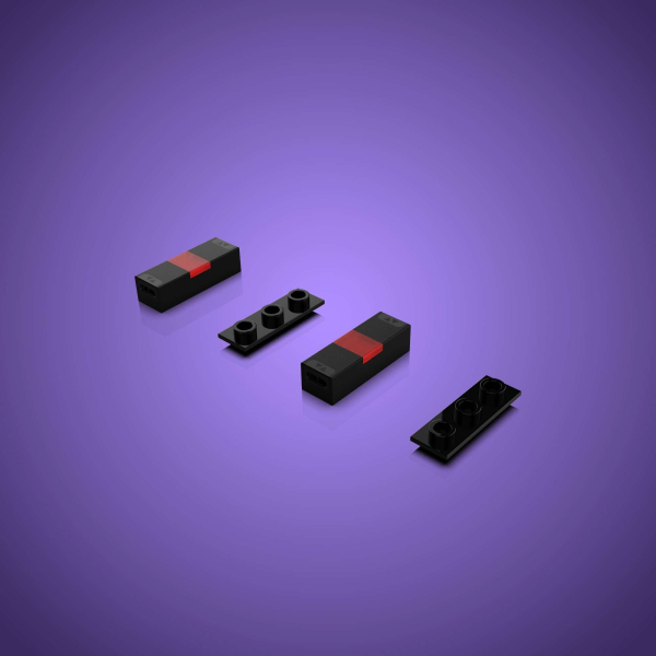 LMB 2.0 Version - Meteor MICRO LED mit je 1 LED, ROT (2er Pack)