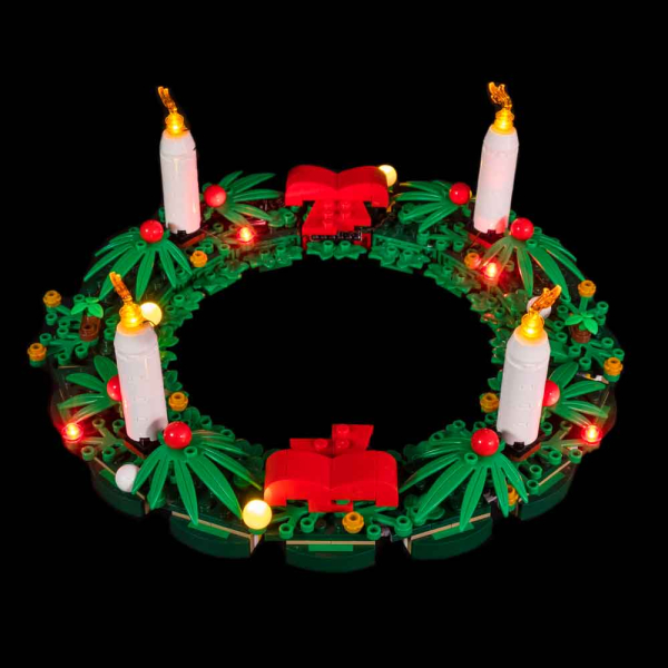 LED-Beleuchtungs-Set für das LEGO®Set Weihnachtskranz - Christmas Wreath #40426