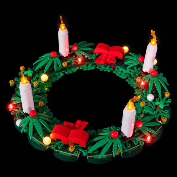 LED-Beleuchtungs-Set für das LEGO®Set Weihnachtskranz - Christmas Wreath #40426