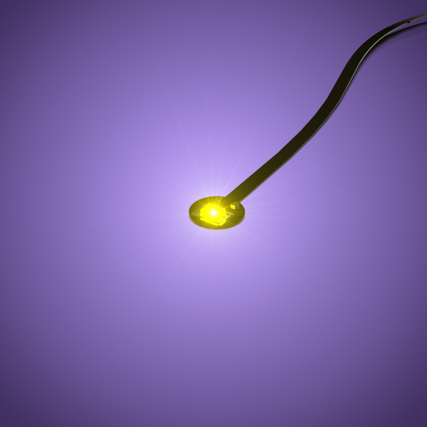 LMB 2.0 Version - Astro LED mit 30cm Kabel, GELB (4er Pack)